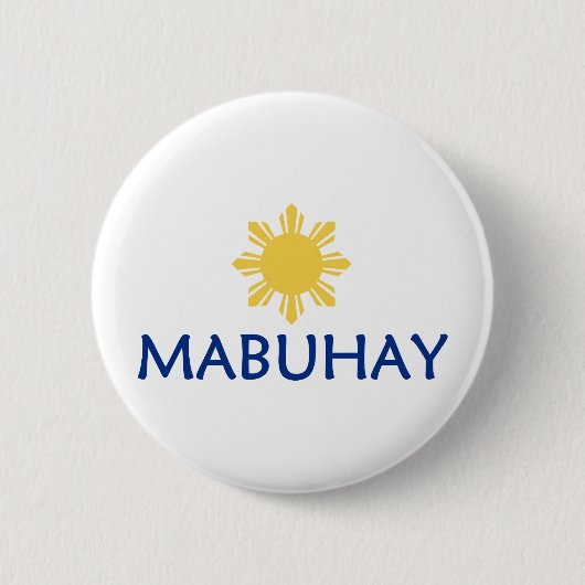 Mabuhay Ronde Button 5,7 Cm (Voorkant)