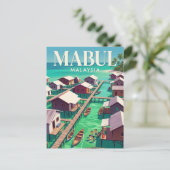 Mabul-eiland Maleisië Briefkaart (Staand voorkant)