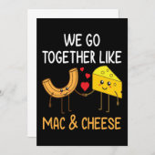 Mac and Cheese Gift Him Her Food Lover Valentine Kaart (Voorkant / Achterkant)
