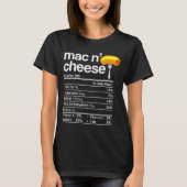 Mac And Cheese Nutrition Funny Thanksgiving Mac N' T-shirt (Voorkant)