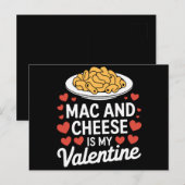 Mac and Cheese Valentijn Mac n Cheese Lover Gift Briefkaart (Voorkant / Achterkant)