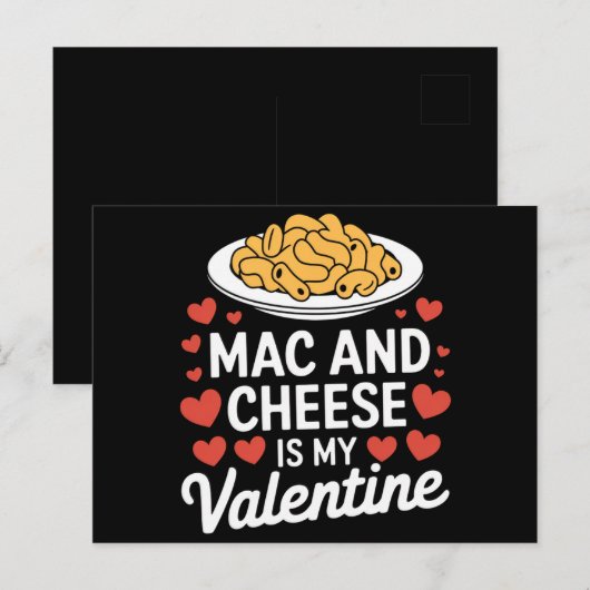 Mac and Cheese Valentijn Mac n Cheese Lover Gift Briefkaart (Voorkant / Achterkant)
