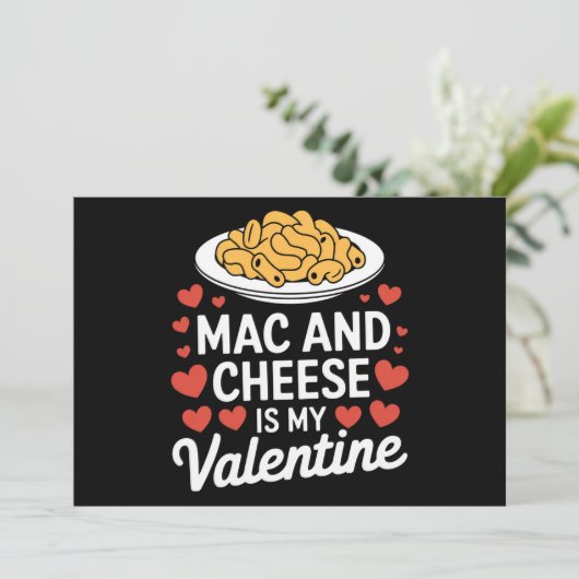 Mac and Cheese Valentijn Mac n Cheese Lover Gift Kaart (Staand voorkant)