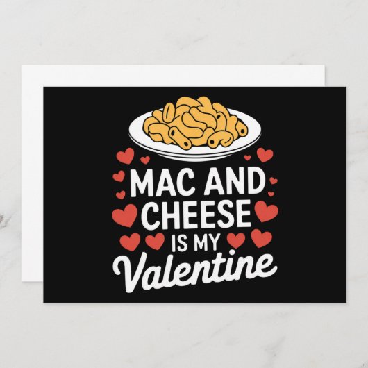 Mac and Cheese Valentijn Mac n Cheese Lover Gift Kaart (Voorkant / Achterkant)
