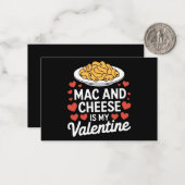 Mac and Cheese Valentijn Mac n Cheese Lover Gift Notitiekaartje (Voorkant / Achterkant in situ)