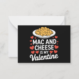 Mac and Cheese Valentijn Mac n Cheese Lover Gift Notitiekaartje