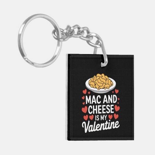 Mac and Cheese Valentijn Mac n Cheese Lover Gift Sleutelhanger (Voorkant Links)
