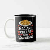Mac and Cheese Valentijn Mac n Cheese Lover Gift Tweekleurige Koffiemok (Links)