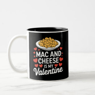 Mac and Cheese Valentijn Mac n Cheese Lover Gift Tweekleurige Koffiemok