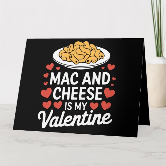 Mac And Cheese Valentijnsgeschenk voor Mac n Chees Kaart (Voorkant)