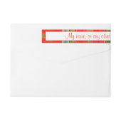 MAC BAIN TARTAN 1"x7,25" Echt brede labels (Achterkant)