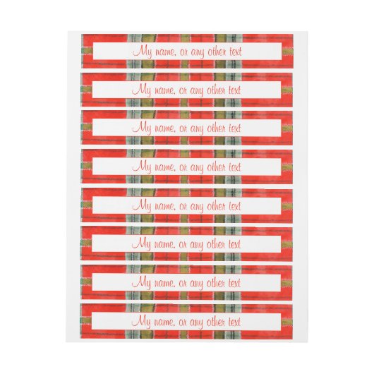 MAC BAIN TARTAN 1"x7,25" Echt brede labels (Vel)