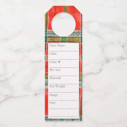 MAC BAIN TARTAN 2.25 "x7" Lange garen Labels (Voorkant)