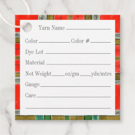 MAC BAIN TARTAN 2" Vierkante Garnetiketten Bedankjes Labels
