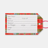 MAC BAIN TARTAN 3.5 "x2" Labels Cadeaulabel (Voorkant (Horizontaal))