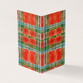 MAC BAIN TARTAN 3.5x2 Vouwkaart Kaart (Buitenkant)