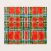 MAC BAIN TARTAN 3.5x2 Vouwkaart Kaart (Buitenkant ongevouwen)