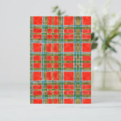 MAC BAIN TARTAN 3,5x5 Plat Kaart (Staand voorkant)