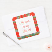 MAC BAIN TARTAN 3" vierkante matte stickers (Envelop)