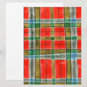 MAC BAIN TARTAN 6.5x8.75 Plat Kaartje / Verticaal Kaart