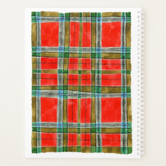 MAC BAIN TARTAN 8.5x11 Planner / Agenda (Achterkant)