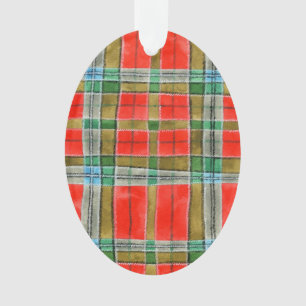 MAC BAIN TARTAN Acryl Ovaal Ornament