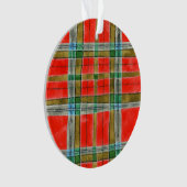 MAC BAIN TARTAN Acryl Ronde Kerstbal Ornament (voorkant)