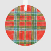 MAC BAIN TARTAN Acryl Ronde Kerstbal Ornament (achterkant)