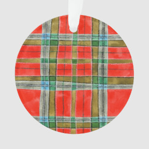 MAC BAIN TARTAN Acryl Ronde Kerstbal Ornament