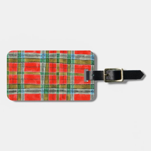 MAC BAIN TARTAN-Bagagelabel Bagagelabel (Voorkant horizontaal)