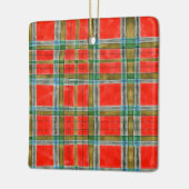 MAC BAIN TARTAN Ceramic Square Ornament (Links)