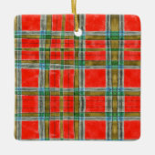 MAC BAIN TARTAN Ceramic Square Ornament (Voorkant)