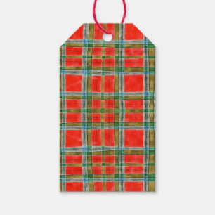 MAC BAIN TARTAN Gift Labels Cadeaulabel