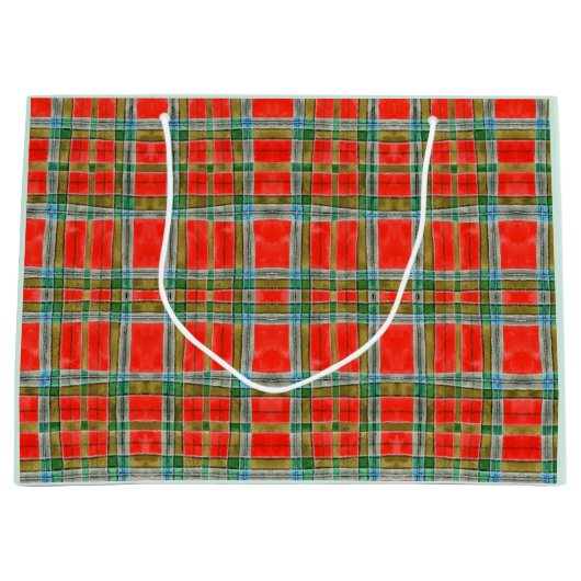 MAC BAIN TARTAN Grote Gift Bag Groot Cadeauzakje (Voorkant)
