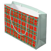MAC BAIN TARTAN Grote Gift Bag Groot Cadeauzakje (Achterkant Gekanteld)