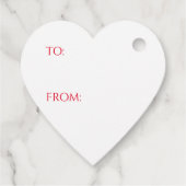 MAC BAIN TARTAN Heart Gift Labels (Achterkant)