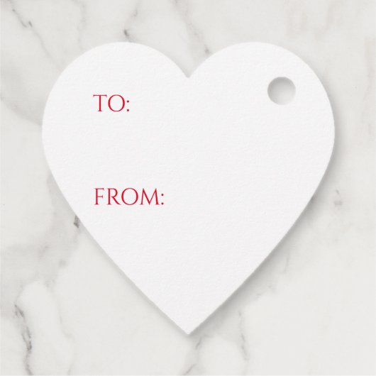 MAC BAIN TARTAN Heart Gift Labels (Achterkant)