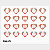 MAC BAIN TARTAN Heart Matte Stickerlabels Hart Sticker (Vel)