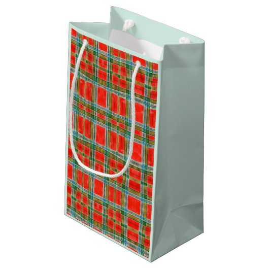 MAC BAIN TARTAN Kleine Gift Bag Klein Cadeauzakje (Achterkant Gekanteld)