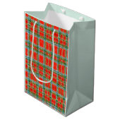MAC BAIN TARTAN Midden Geschenktas Medium Cadeauzakje (Voorkant Gekanteld)