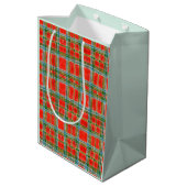 MAC BAIN TARTAN Midden Geschenktas Medium Cadeauzakje (Achterkant Gekanteld)