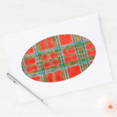 MAC BAIN TARTAN Oval Stickers (Envelop)