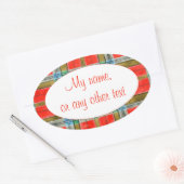 MAC BAIN TARTAN Ovale Matte Stickers (Envelop)