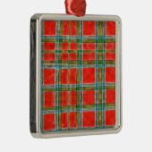 MAC BAIN TARTAN Premium Square Ornament (Rechts)