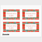 MAC BAIN TARTAN Rechthoekige "Handgemaakte" Sticke Sticker (Vel)