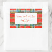 MAC BAIN TARTAN Rechthoekige "Handgemaakte" Sticke Sticker (Tas)