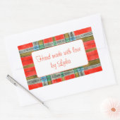 MAC BAIN TARTAN Rechthoekige "Handgemaakte" Sticke Sticker (Envelop)