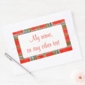 MAC BAIN TARTAN Rechthoekige Matte Stickers (Envelop)
