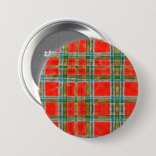MAC BAIN TARTAN Ronde Pin Button (Voorkant /achterkant)