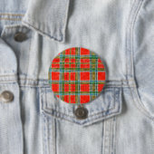 MAC BAIN TARTAN Ronde Pin Button (In situ)